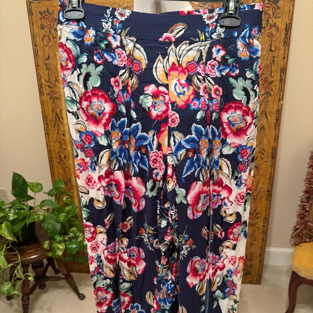 Johnny Was Maya Cover Up Wrap Wide Leg Pant Size L CSW0020-Y